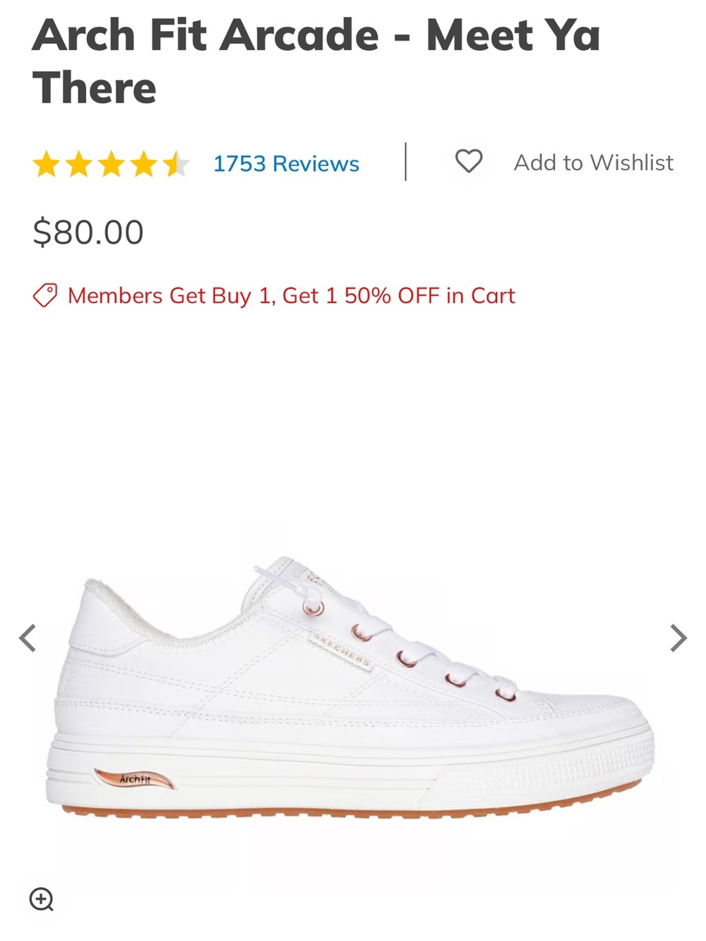 Skechers Women's Arch Fit Arcade-See Ya There  Slip-ins Sneakers Size 10 - Picture 2 of 11